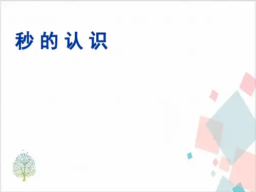 秒的认识完美课件-ppt下载