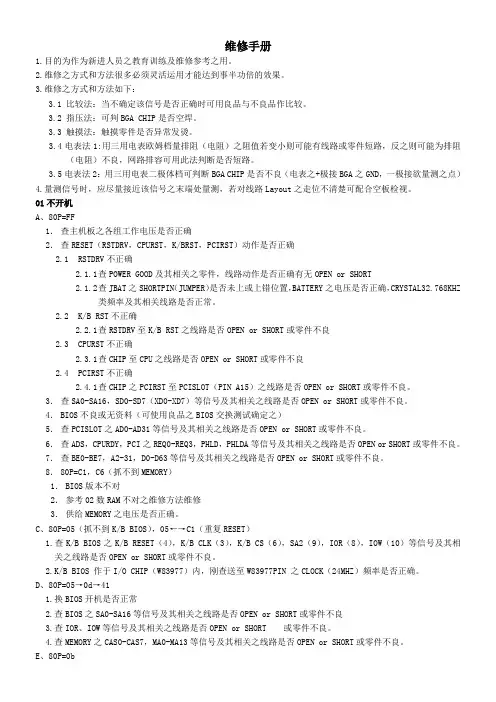 显卡之维修手册