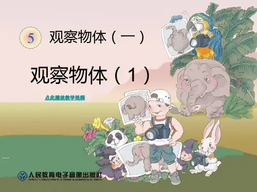第5单元_观察物体1_新人教版数学二年级上册PPT课件