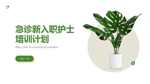 急诊新入职护士培训计划