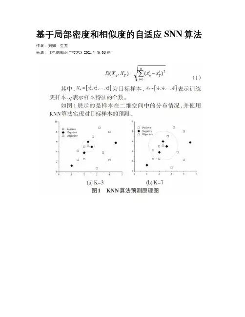 基于局部密度和相似度的自适应SNN算法