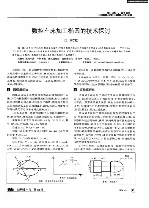 数控车床加工椭圆的技术探讨