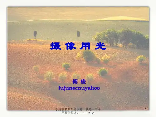 摄像用光-PPT精选文档