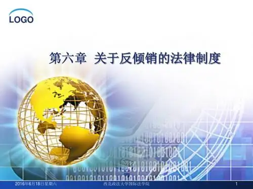 WTO法第六章 反倾销法律制度