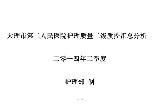 2季度二级质控汇总分析