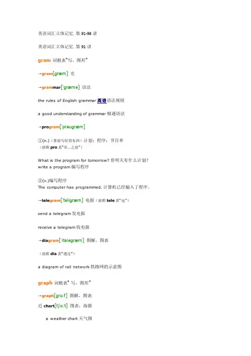 英语词汇立体记忆文本笔记_第91-96