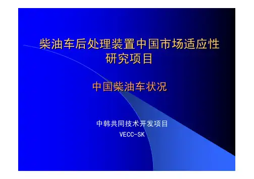 柴油车后处理装置中国市场适应性