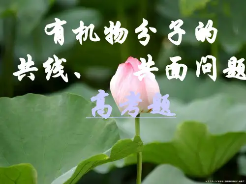 有机物分子的 共线、 共面问题