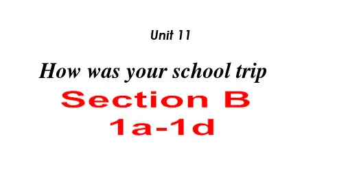 Unit11SectionB(1a_1d)课件英语人教版七年级下册