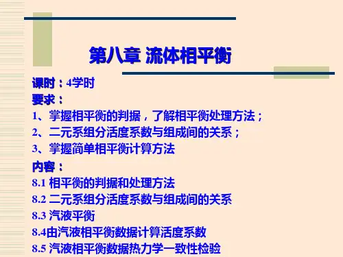 第八章 气液相平衡