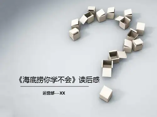 《海底捞你学不会》读后感ppt课件