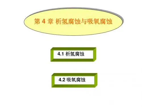 第 4 章 析氢腐蚀与吸氧