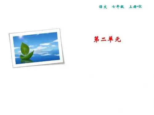 2019秋人教部编版七年级语文上册课件：第2单元 7 散文诗二首 (共14张PPT)