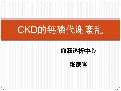 慢性肾脏病的钙磷代谢紊乱