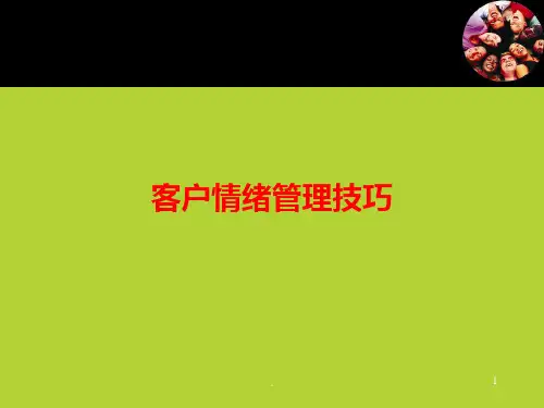 客户情绪管理技巧