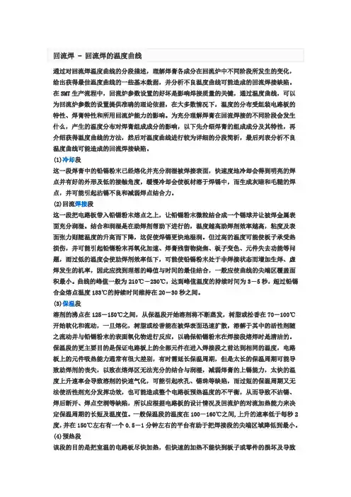 回流焊的温度曲线