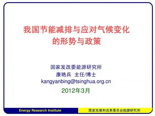 康艳兵：能源形势与节能政策110730