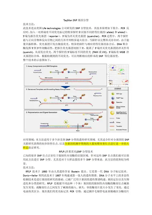SNP检测方法汇总