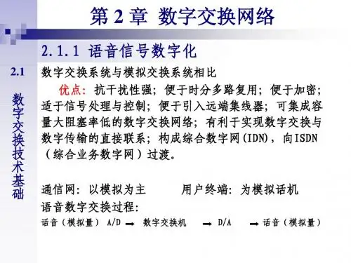 现代交换技术--Chapter2 数字交换网络