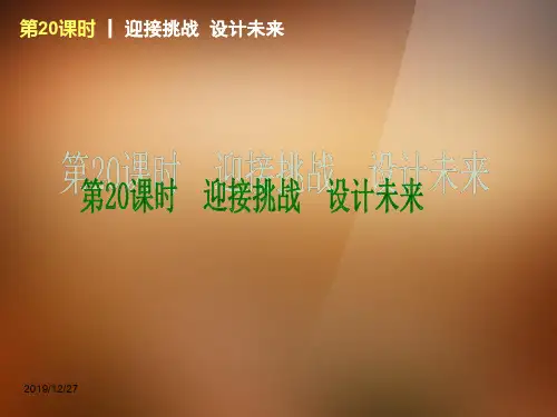 湘教版初三下册政治5.0第五单元迎接挑战设计未来PPT课件(1)