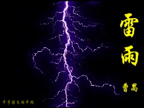 高中语文《雷雨》教学PPT课件