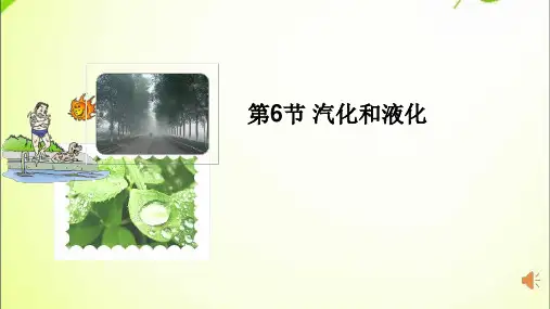 汽化和液化  优秀课件(浙教版七年级上册科学)