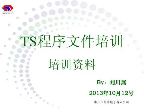 程序文件培训 (1)