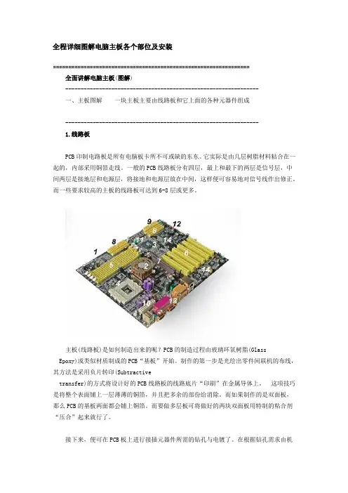 全程详细图解电脑主板各个部位及安装