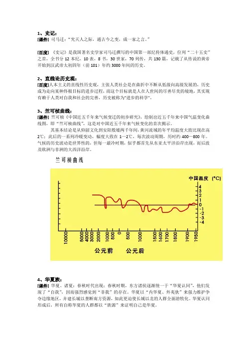 中国历史专题思考题