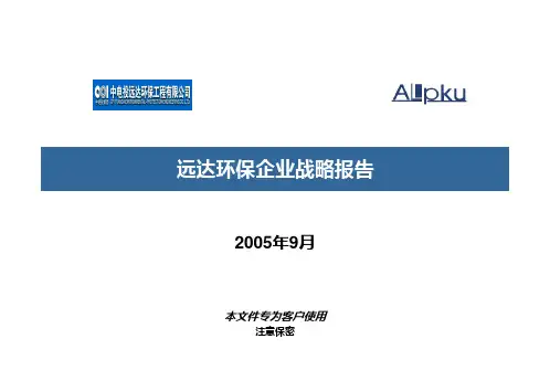 【战略管理】远达环保企业战略报告v-final