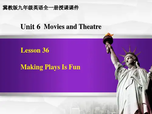 冀教版九年级英语全一册 Lesson 36 授课课件