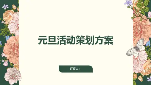 零食店铺元旦活动策划方案ppt