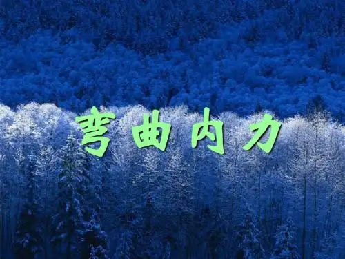 第四章  弯曲内力