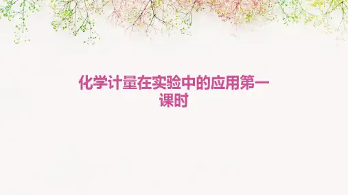 化学计量在实验中的应用第一课时