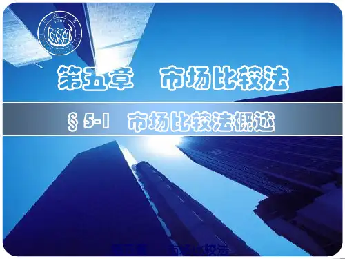 第五章 市场比较法
