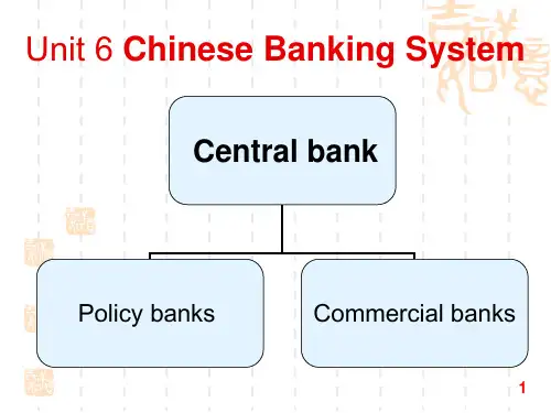 Unit-6-Chinese-Banking-System课件