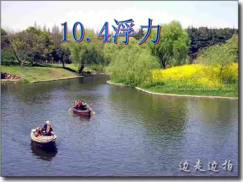 (精品系列)苏科版八年级物理下册10.4  浮力 课件