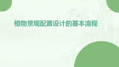 植物景观配置设计的基本流程