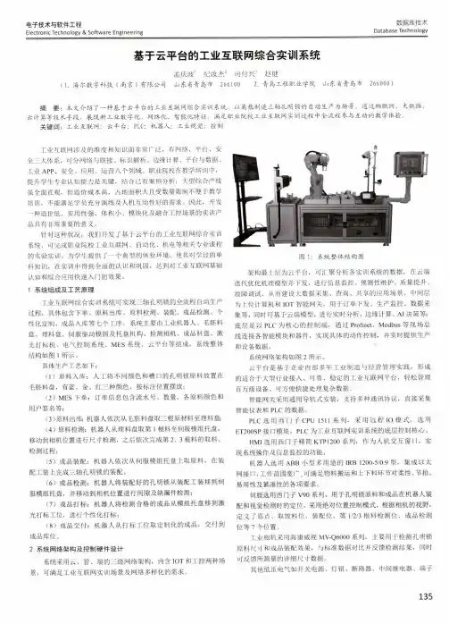 基于云平台的工业互联网综合实训系统