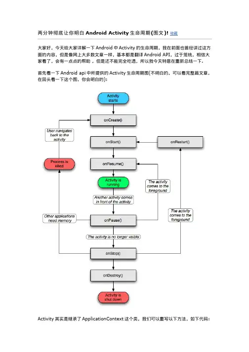 两分钟彻底让你明白Android_Activity生命周期(图文)