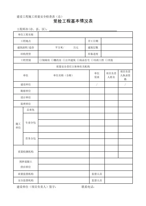 省住建厅质量检查内容