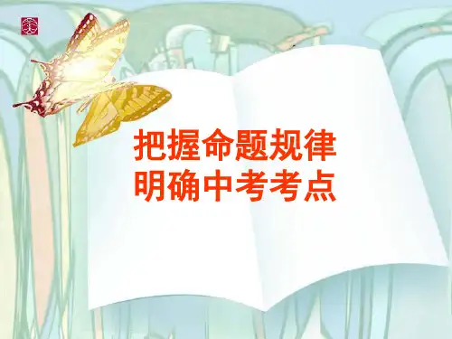 中考语文复习策略(很权威)PPT课件