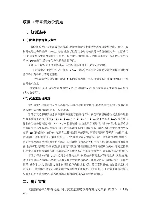 抗生素效价测定