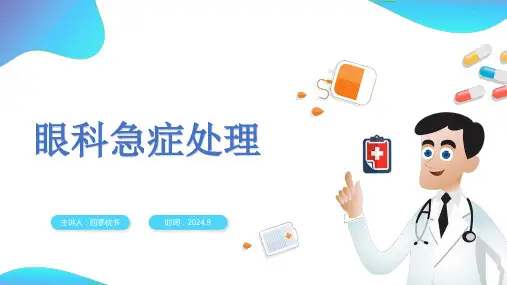 眼科急症的处理PPT