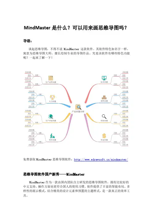 MindMaster是什么？可以用来画思维导图吗？