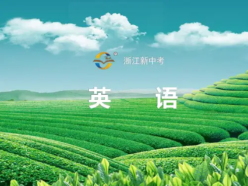 2017年浙江新中考英语第三讲 词汇运用