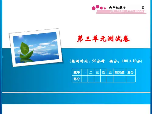 六年级数学下册第三单元测试卷