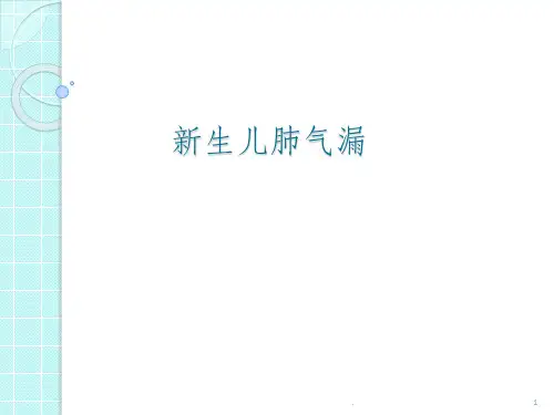 新生儿肺气漏ppt课件