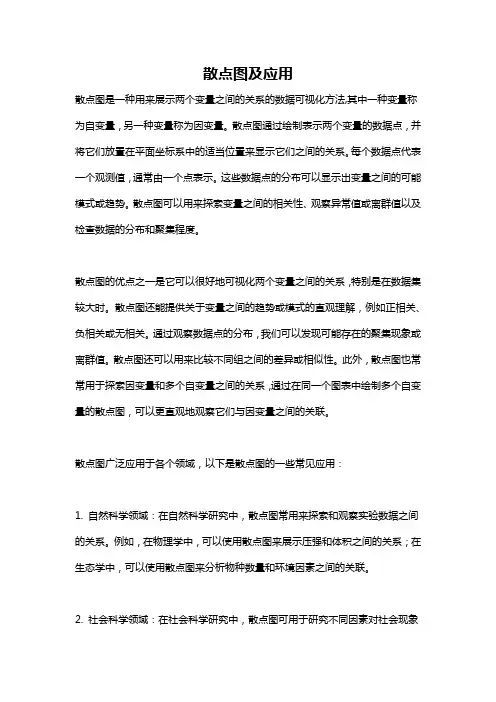 散点图及应用