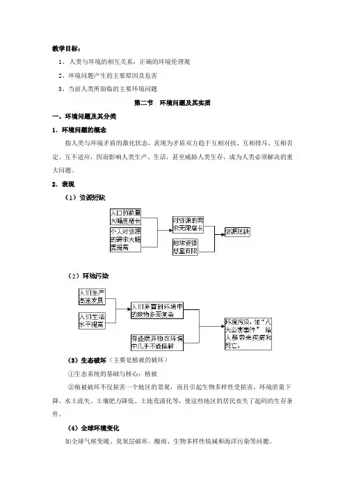 第二节 环境问题及其本质